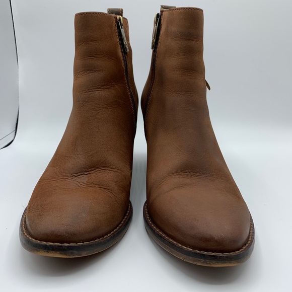 Blondo Vegas Waterproof Booties Cognac Dual Zip - Picture 2 of 8